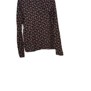 Hello Yellow Girls sz 18 Floral Long Sleeve Turtleneck Top